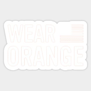 wear orange Sticker